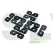 H0075-S Carbon Fibre Servo Spacer (10pcs) Goblin 500/630/700/770